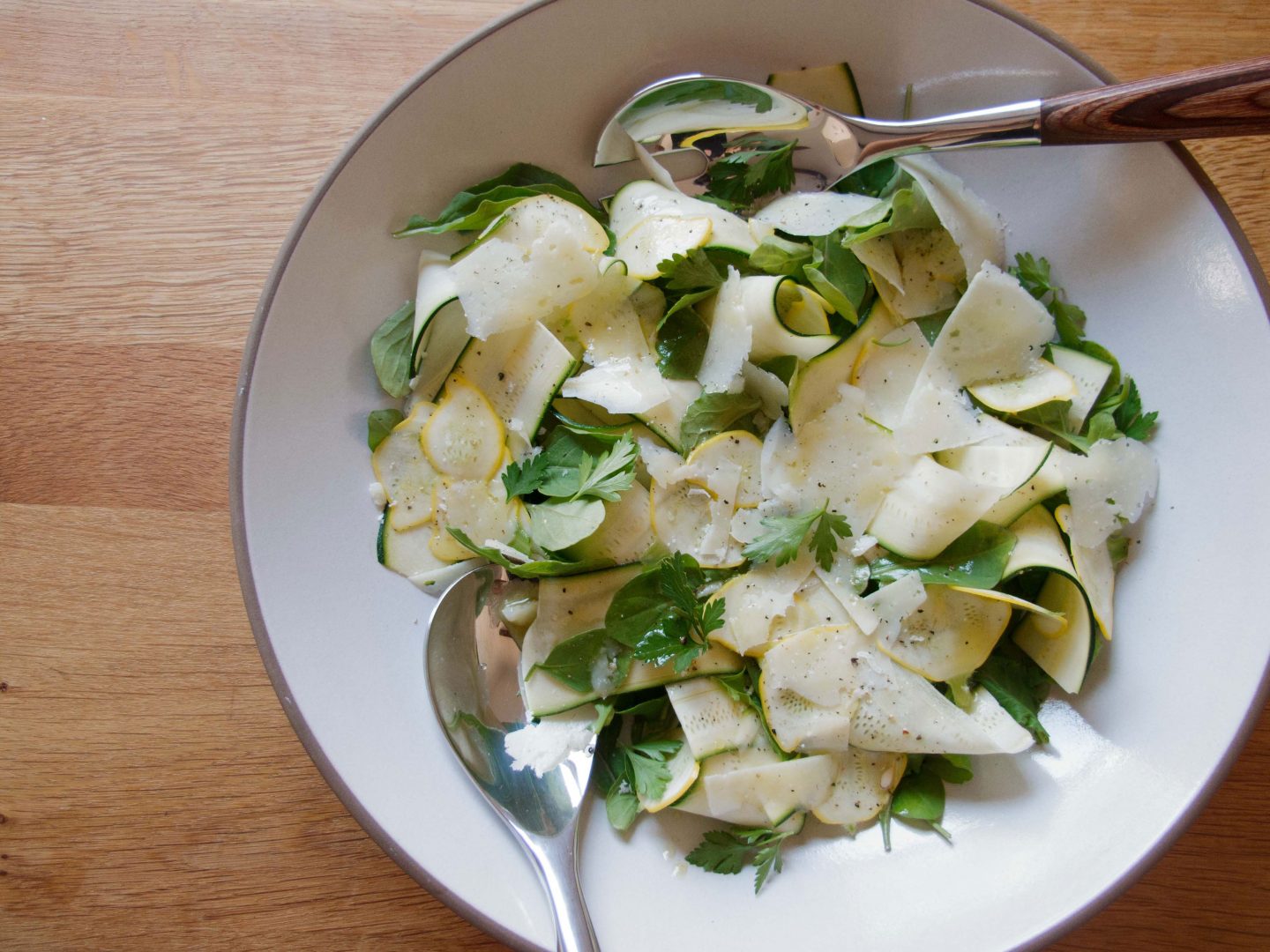 Summer Squash with Pecorino and Lemon Vinaigrette Recipe