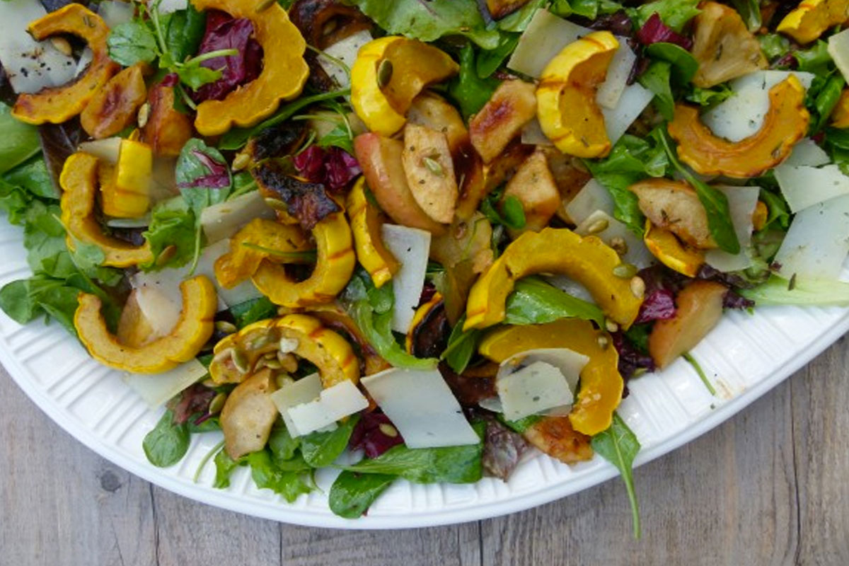 Roasted Delicata Squash and Apple Salad Recipe