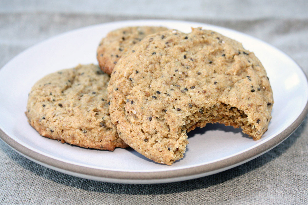 Almond Butter & Chia Seed Cookies Recipe Food & Drink Rip & Tan