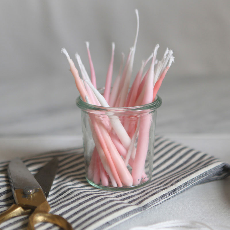 DIY HandDipped Birthday Candles Living Rip & Tan