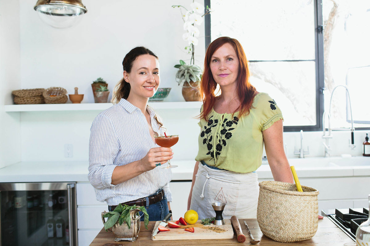 Strawberry Basil Gimlet Cocktail Recipe Food & Drink Rip & Tan