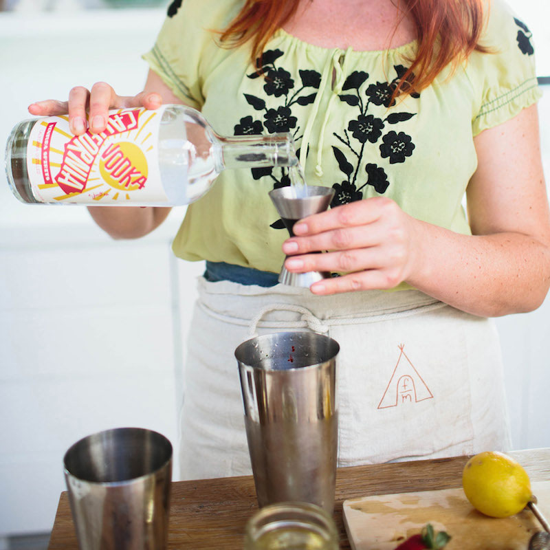 Strawberry Basil Gimlet Cocktail Recipe Food & Drink Rip & Tan