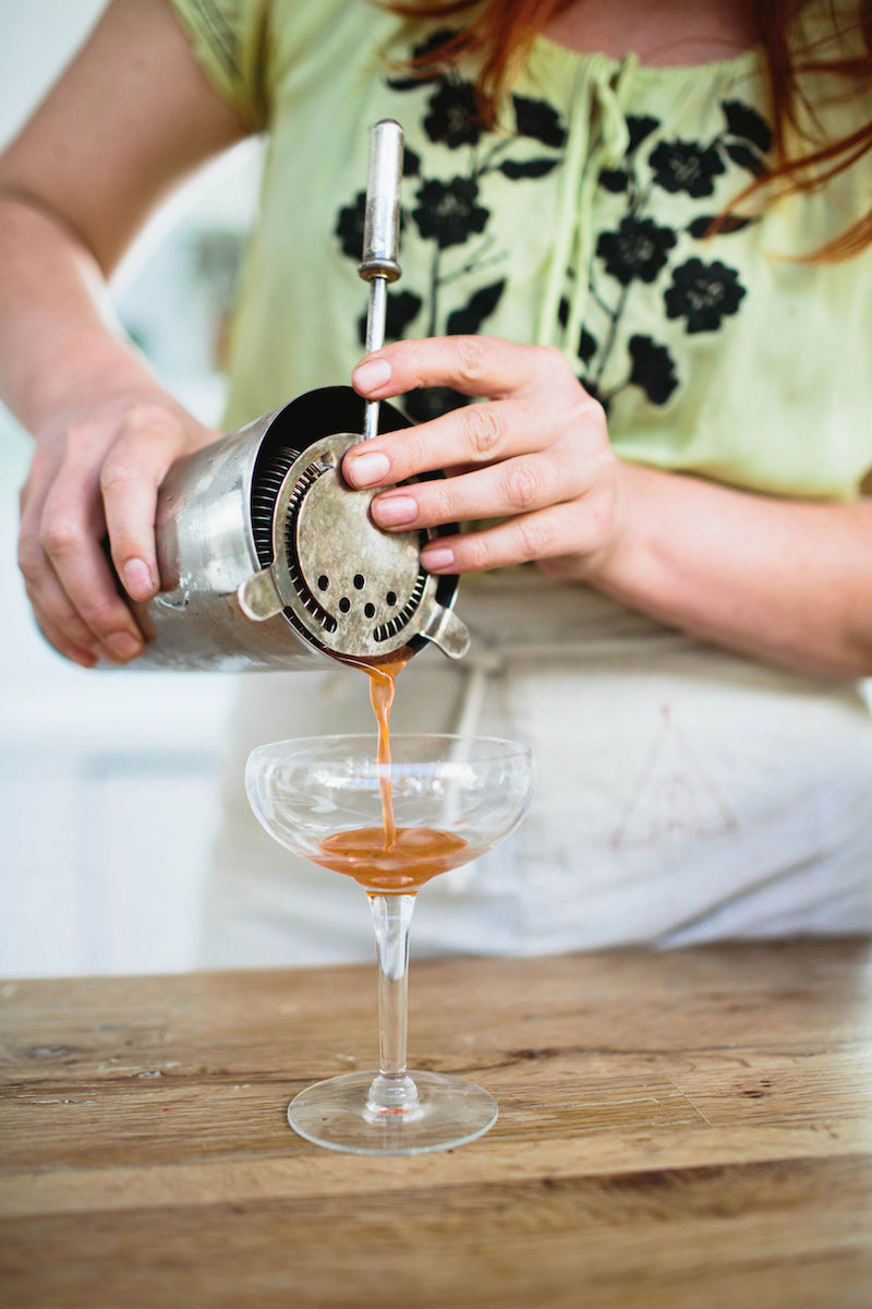 Strawberry Basil Gimlet Cocktail Recipe Food & Drink Rip & Tan