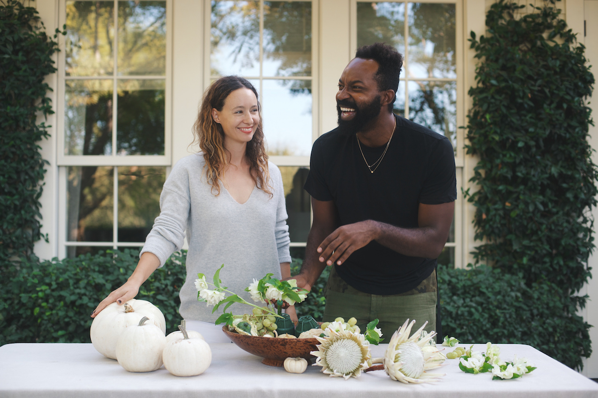 Floral Arrangements with Blume & Plume: A White & Green Autumnal Display 3