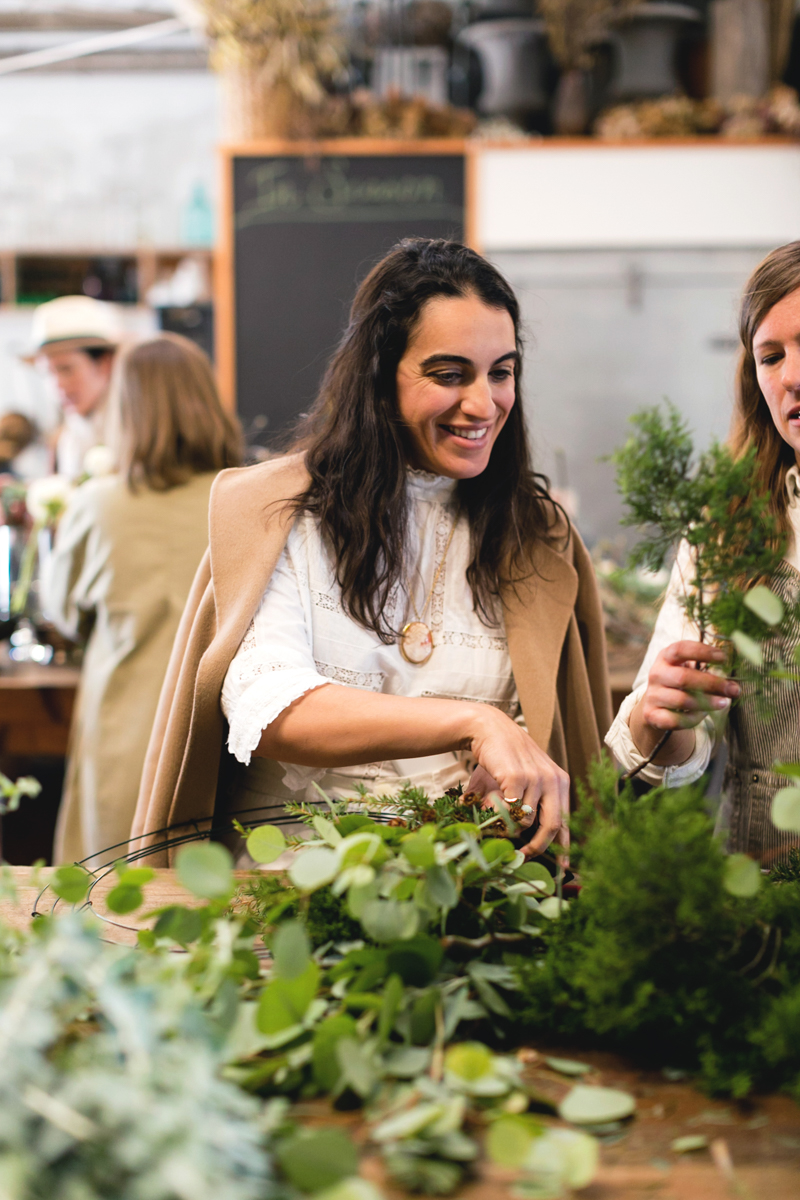 A Wreath-Making Workshop with Heather Taylor and Hollyflora