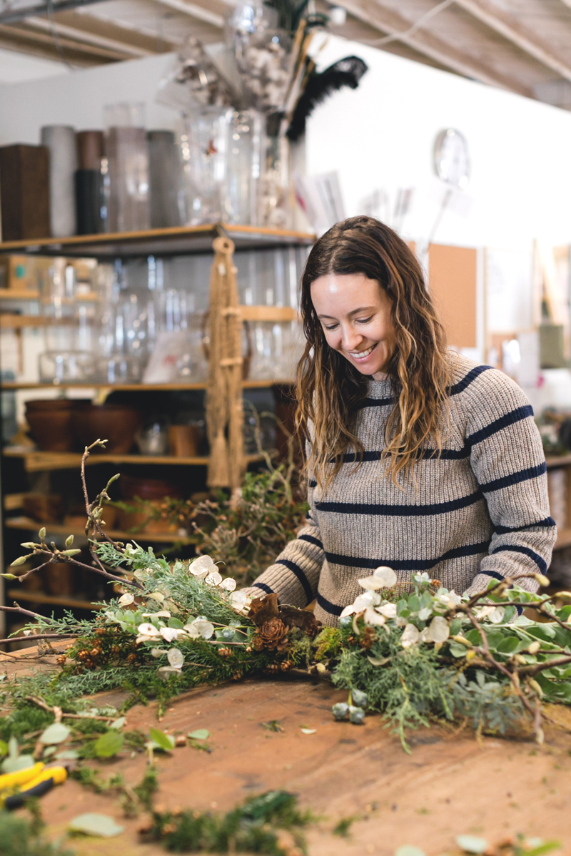 A Wreath-Making Workshop with Heather Taylor and Hollyflora