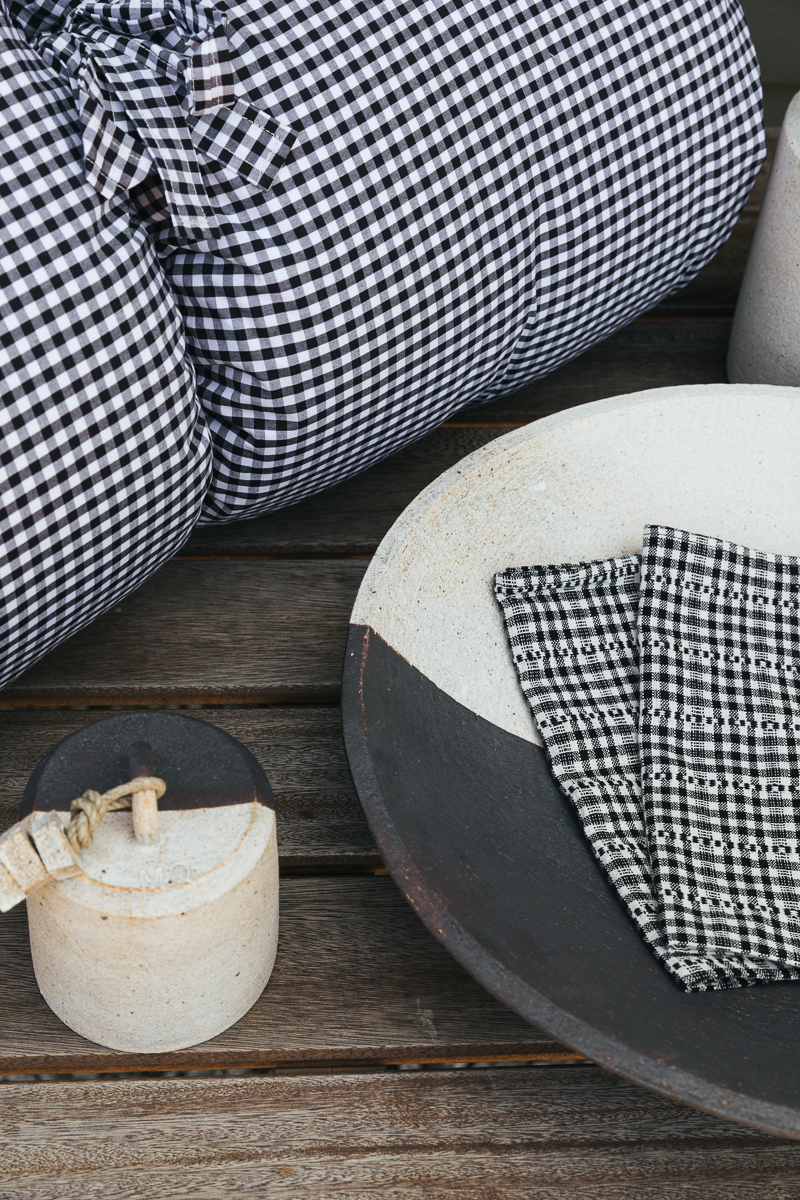 An Earthy Take on Black and White Home Décor