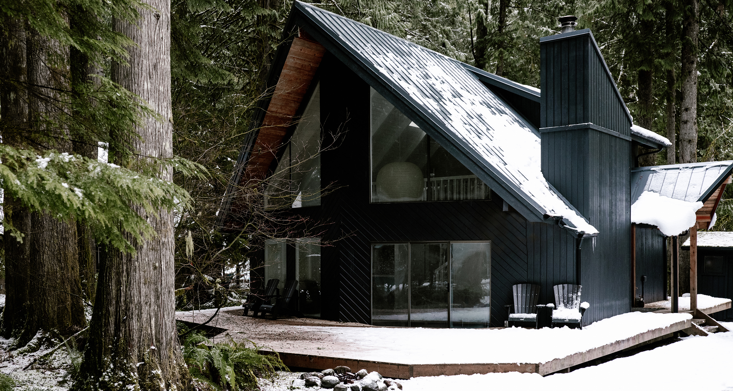 Rustic Cabin Vibes with Layered Front Door Mats