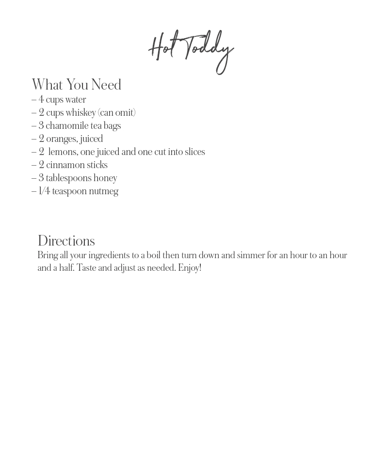 recipe card