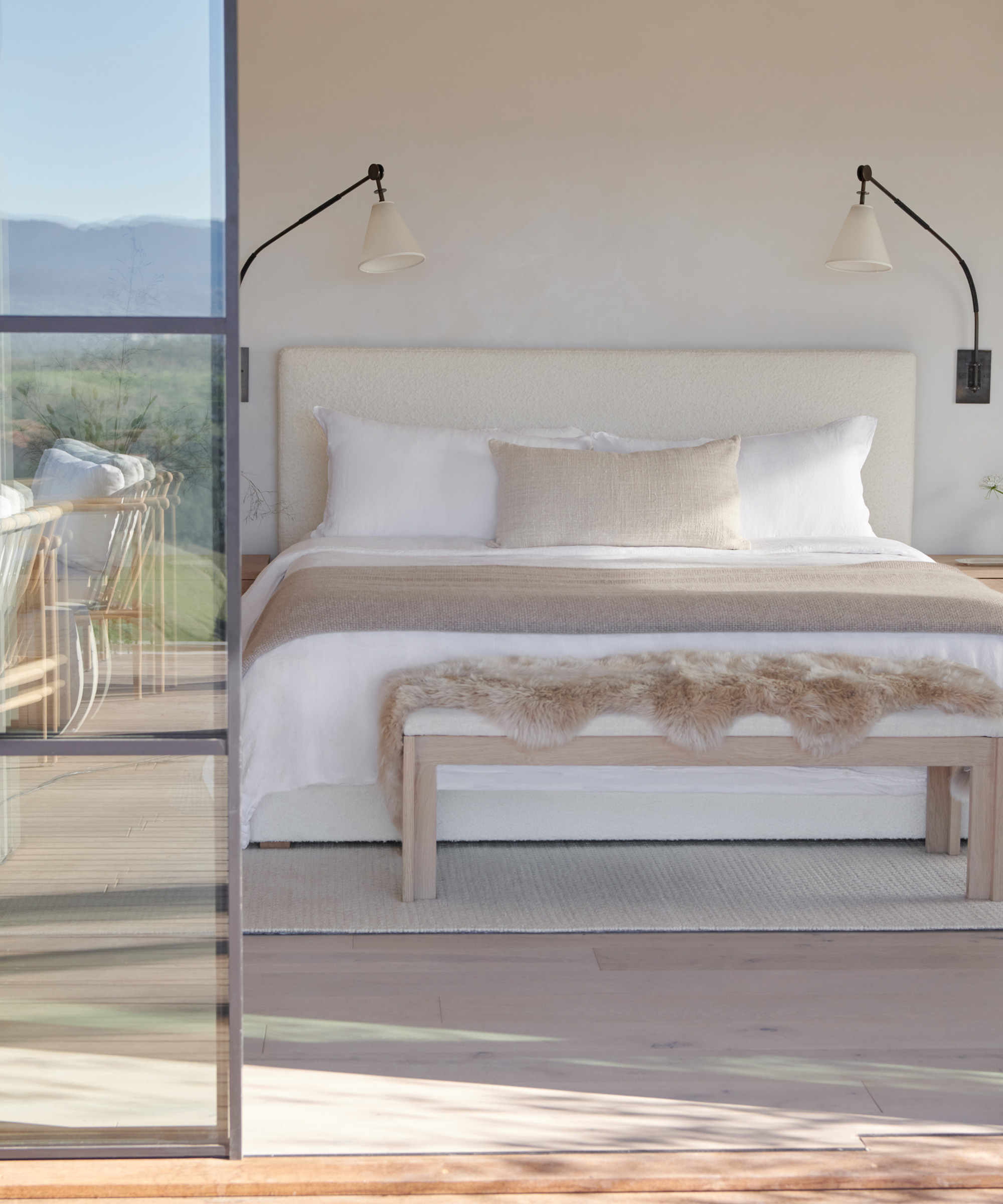 image of the jenni kayne ranch primary bedroom