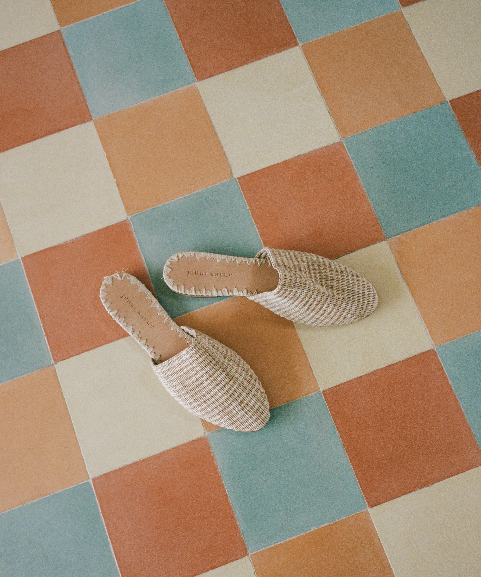 image of raffia mules in todos santos mexico