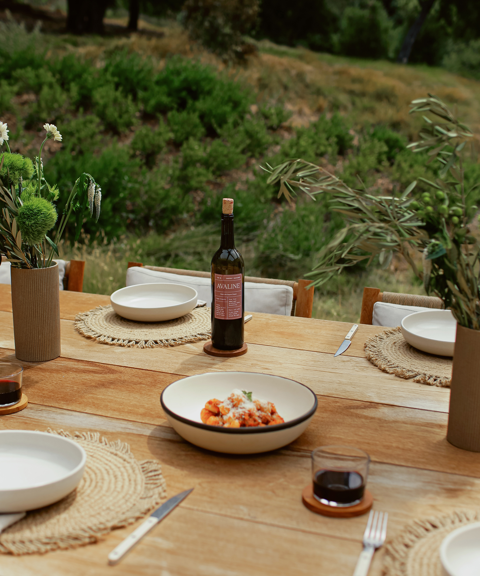 Burlap Wine Tote - Our Italian Table