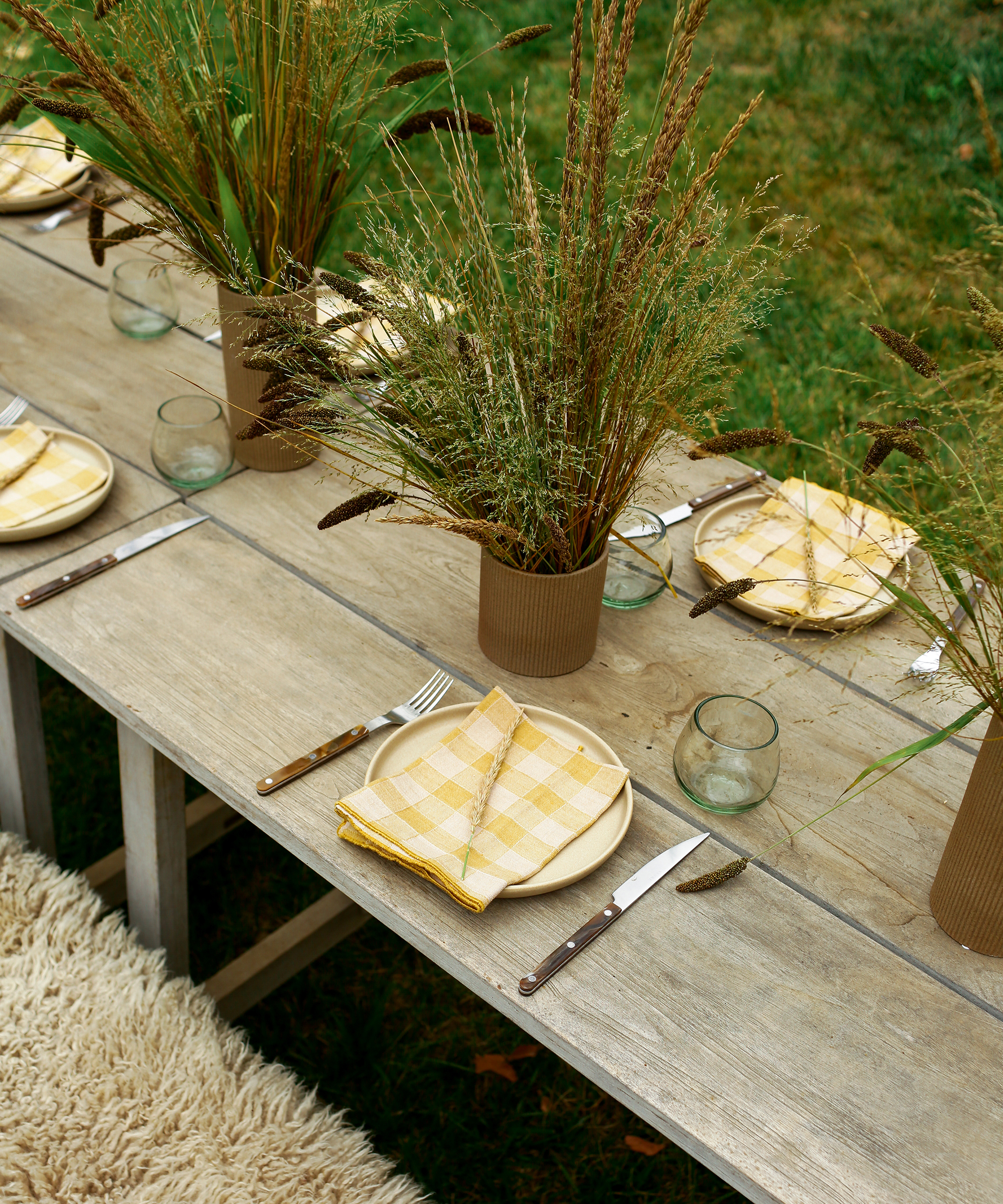image of pacific dinnerware on the table for a fall gathering