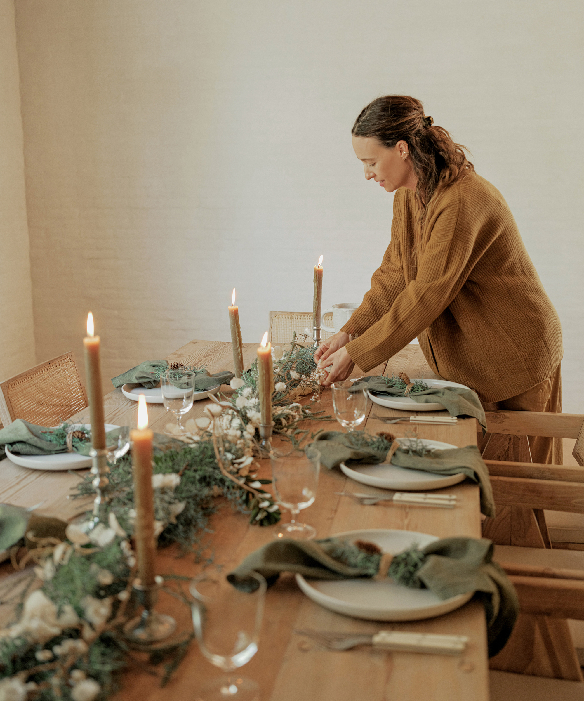 image of holiday christmas table set with jenni kayne