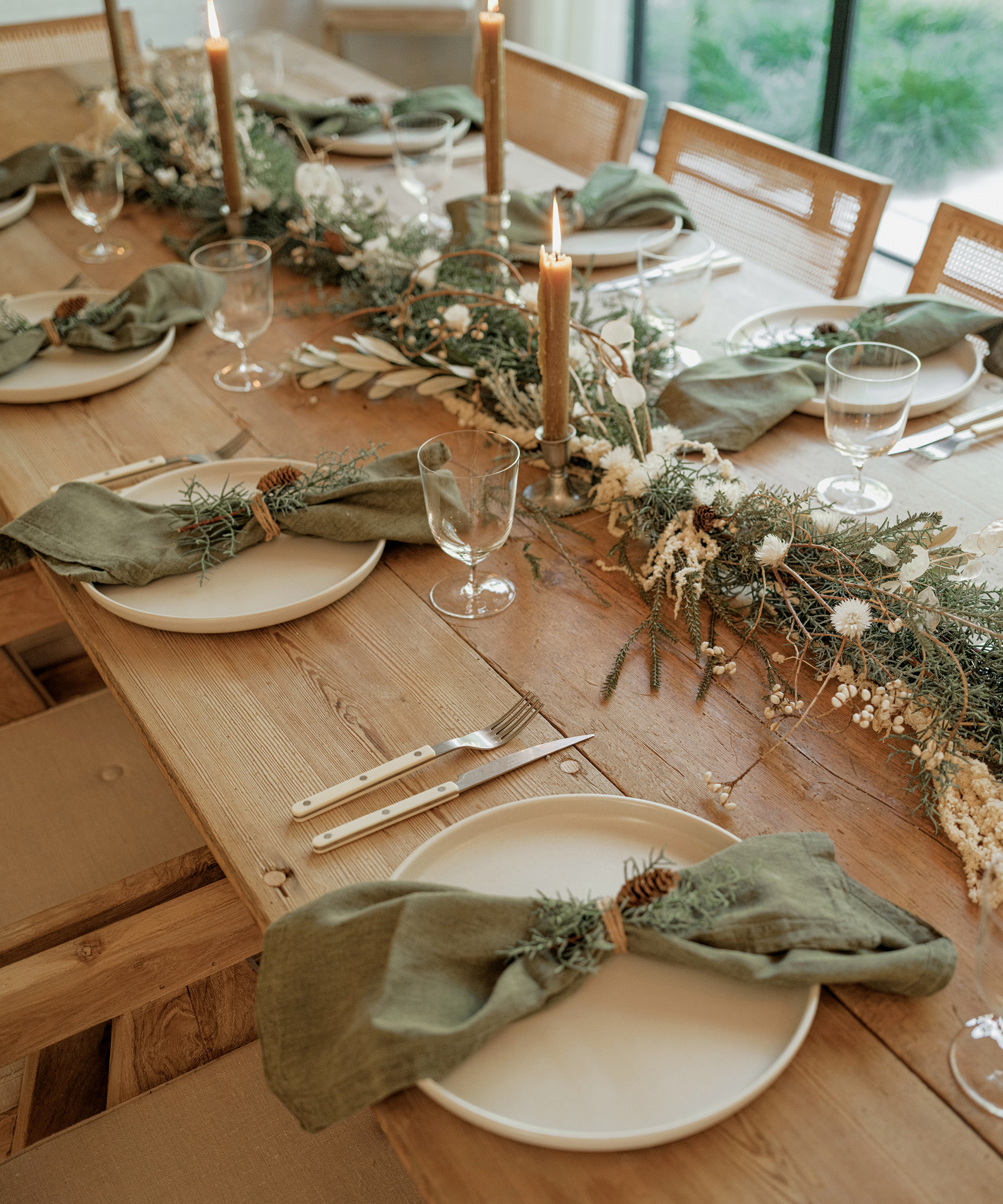 image of holiday christmas table set with jenni kayne
