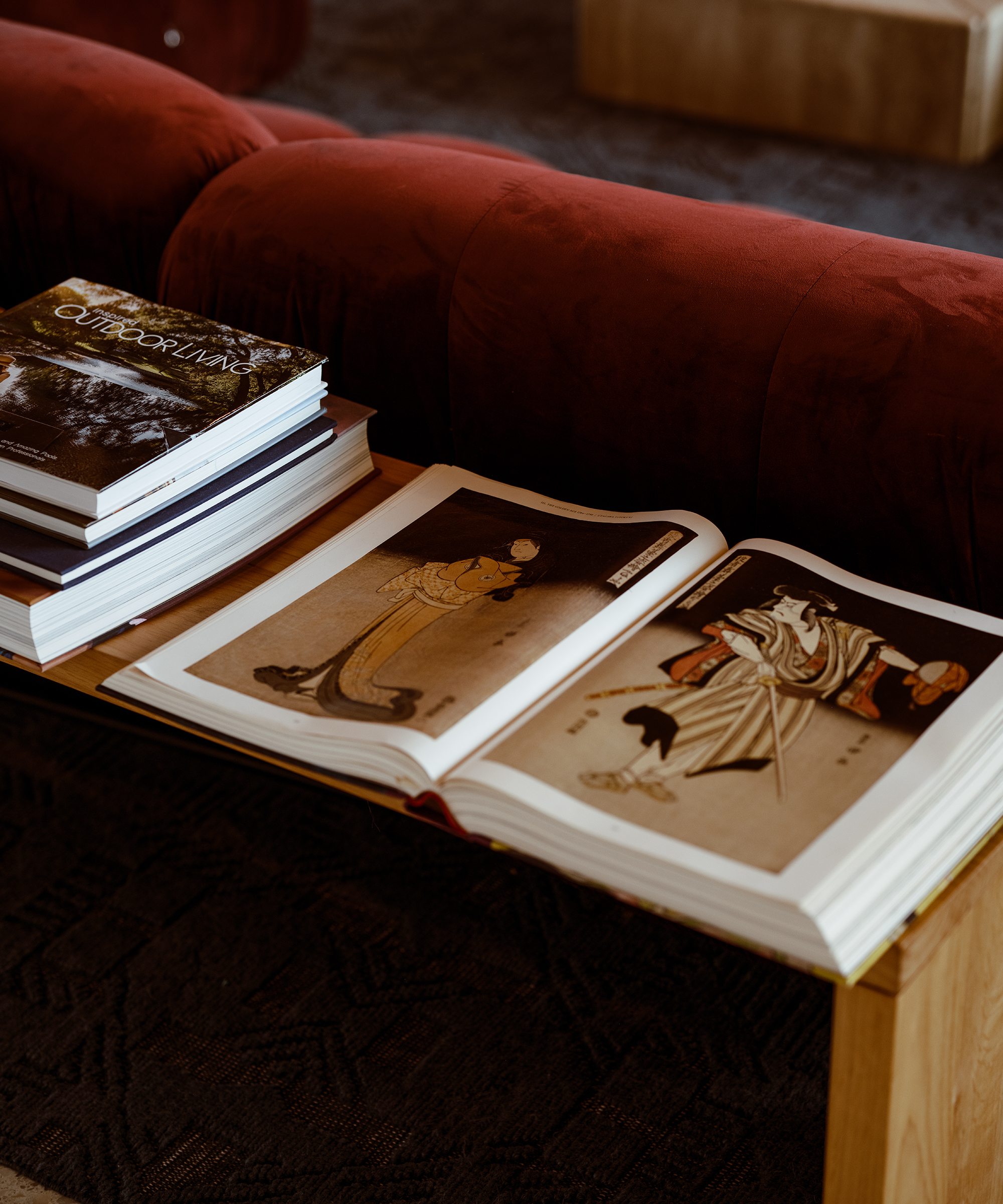 alex-snodgrass-home-tour-coffee-table-books
