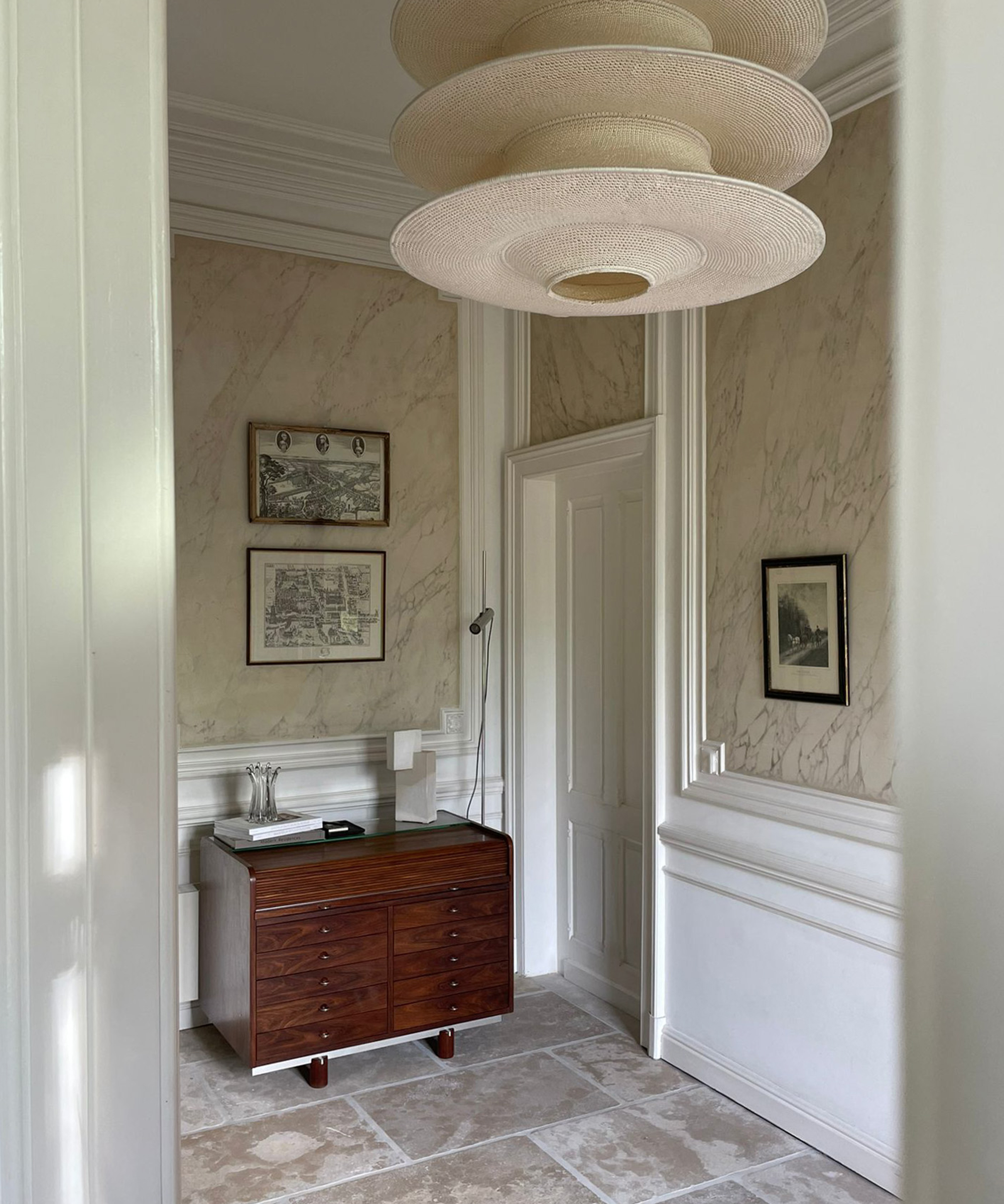 kate-davidson-home-tour-antique-chest-hallway