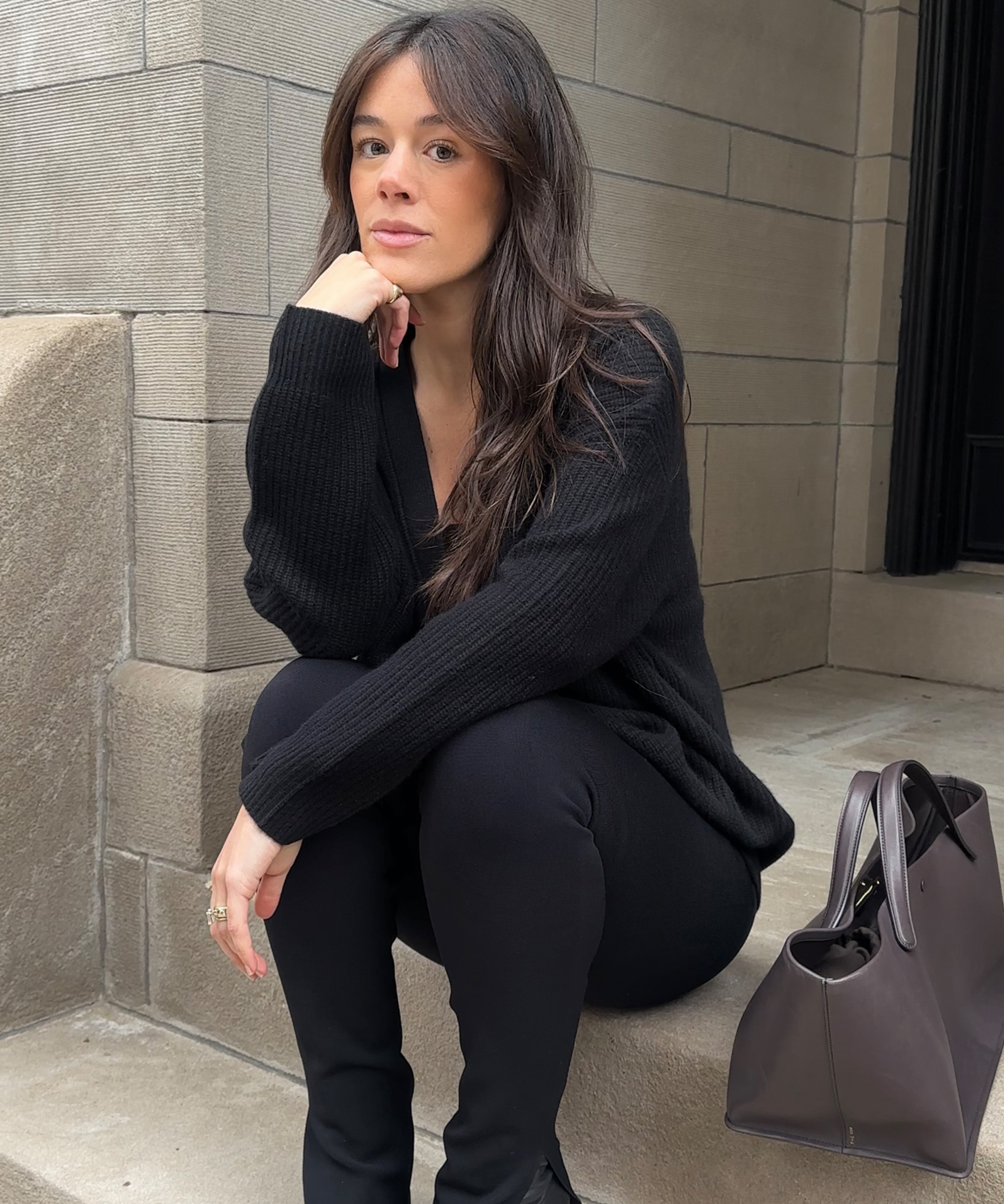 ilana-torbiner-in-uniform-cashmere-cocoon-cardigan-sitting-perch