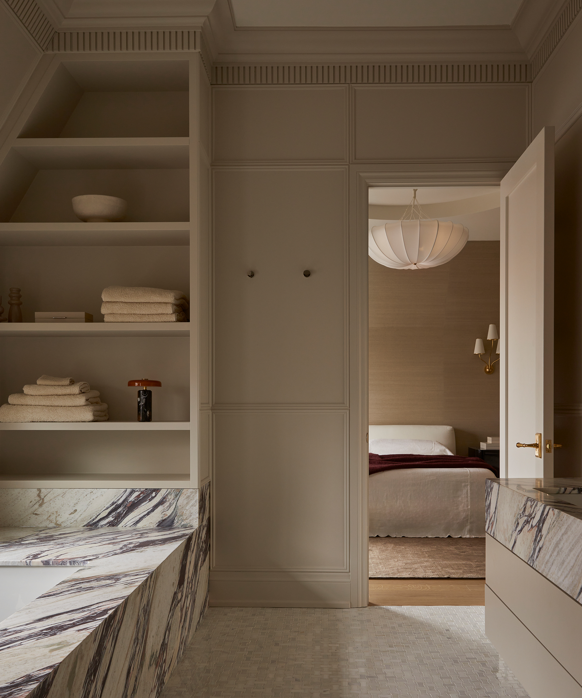 kessler-levitan-home-tour-bathroom-doorway-bedroom