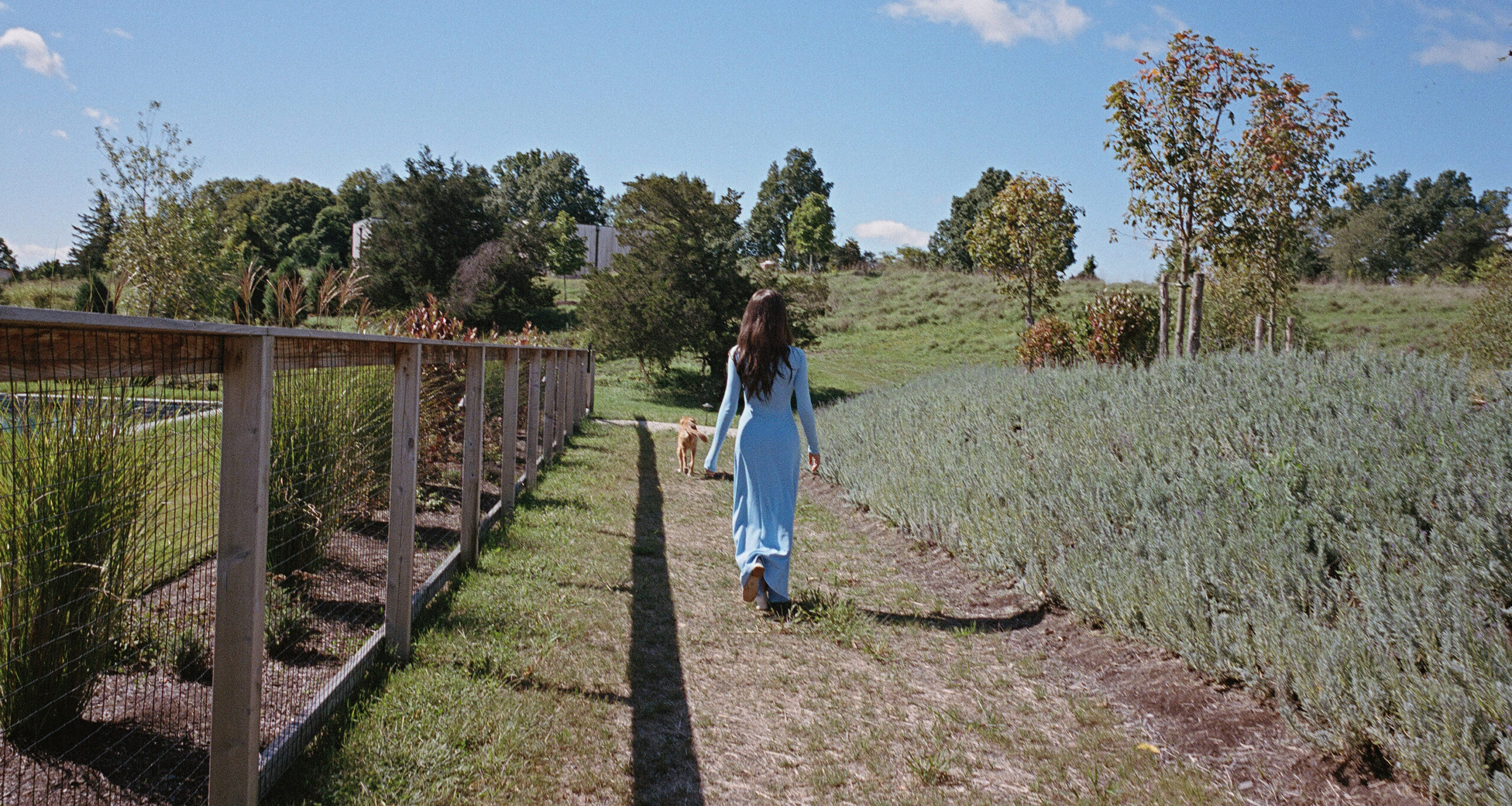ella-rose-farmhouse-weekend-recap-blue-dress-walking