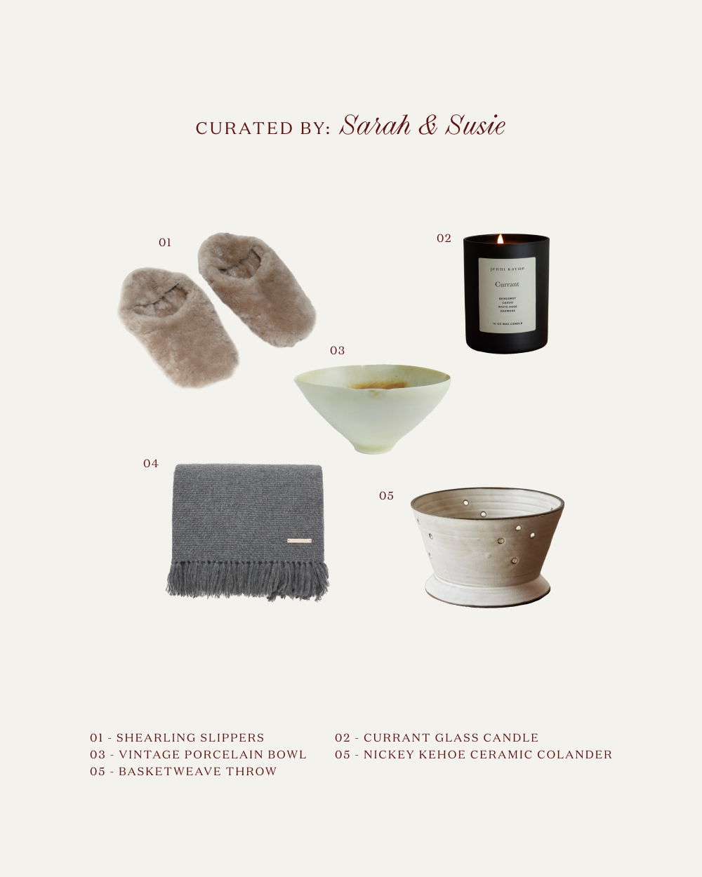 Gift List - Sarah & Susie 2